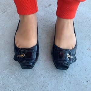 Fendi Square Toe Flats